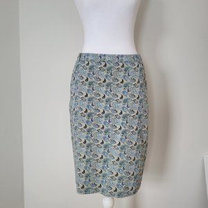 Pretty paisley midi pencil skirt by Kate Sylvester (Australian Designer)